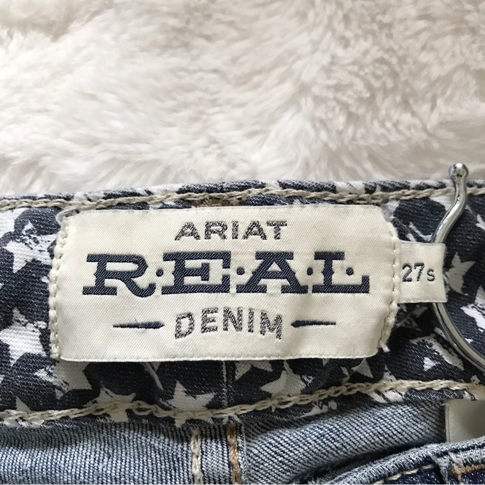 Ariat R.E.A.L. Mid Rise Stretch Ella Double Outseam Skinny Jean Size 27S Western - Picture 11 of 16